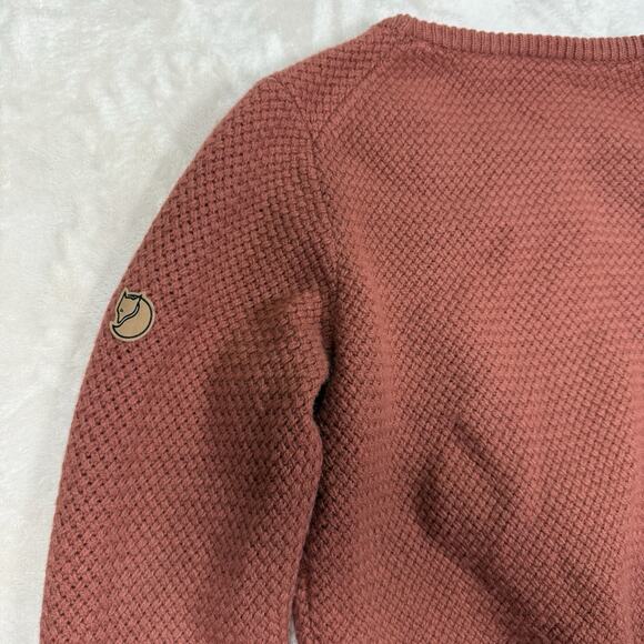 Fjallraven Women's Crew Neck Sweater - Rust Red - Picture 4 of 9